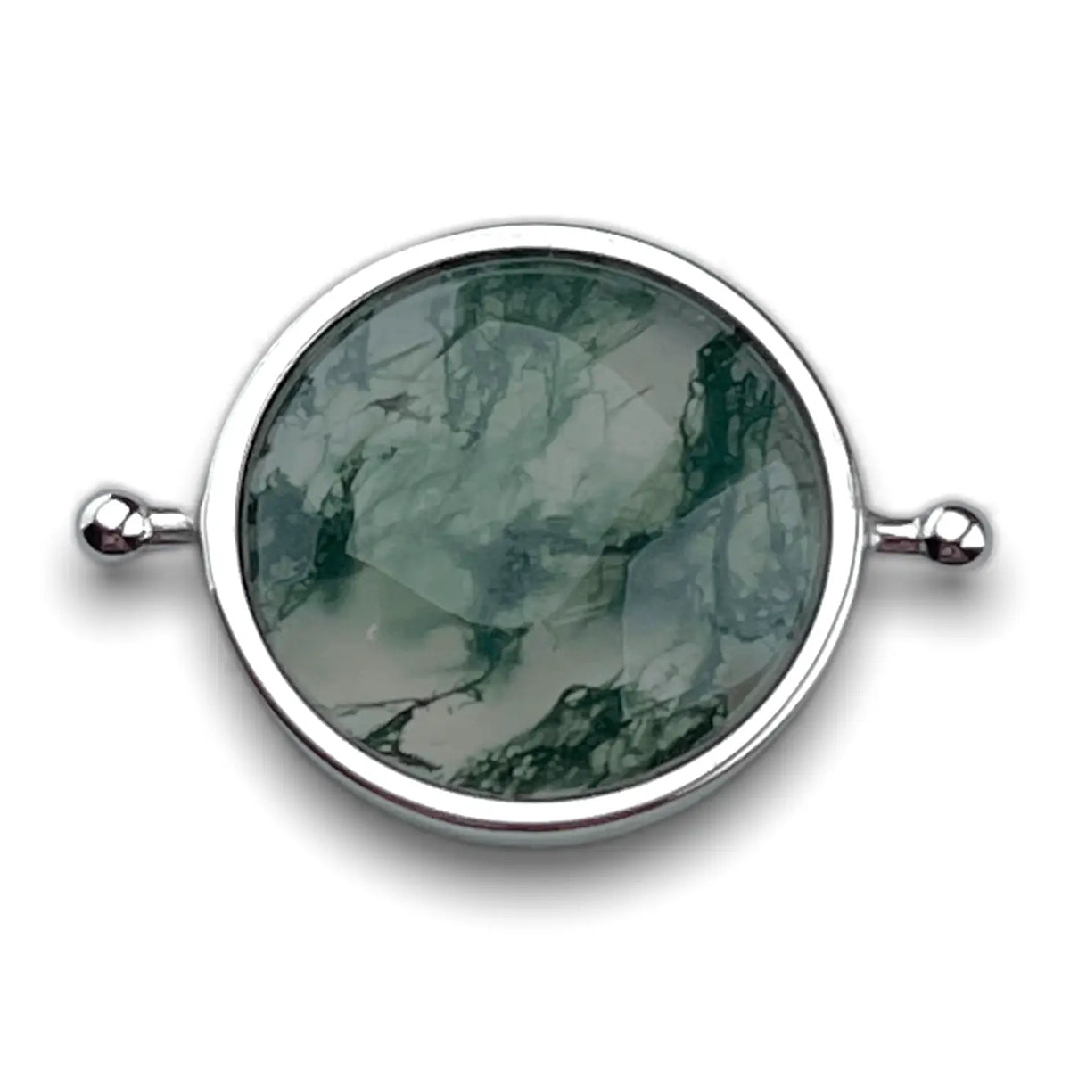 Spinnerring - Conquering Spinner - Moss Agate
